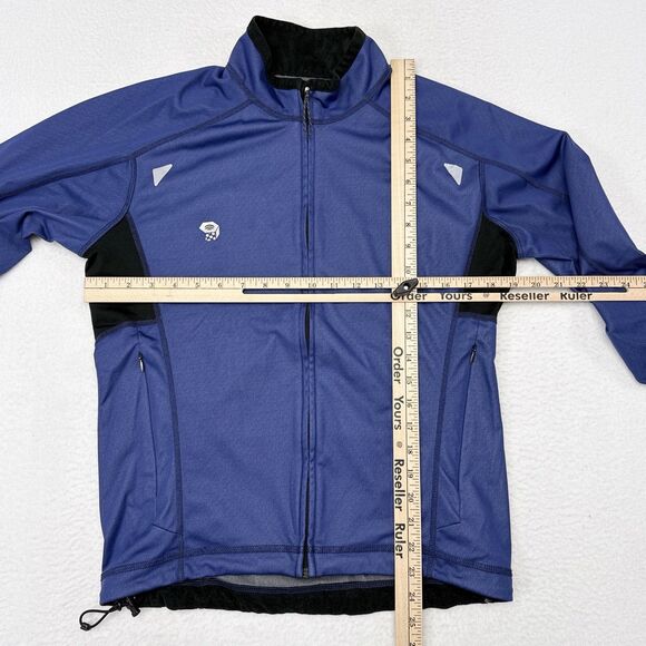 Mountain Hardwear Jacket Mens Size Medium Blue Soft Shell Waterproof Cycling - Picture 9 of 11